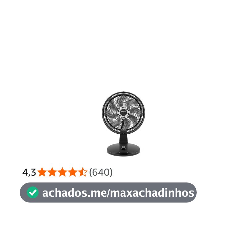 Ventilador Philco PVT491 2 em 1 Maxx Force 8 Pás 174W 220V
