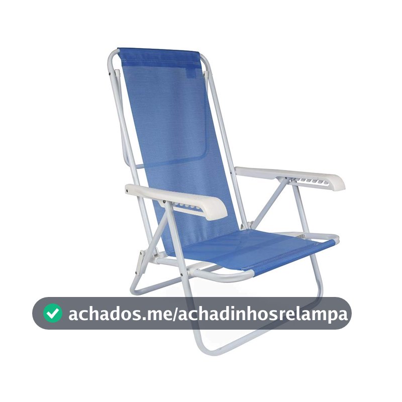 Mor - Cadeira Reclinável 8 Posições Aço Azul