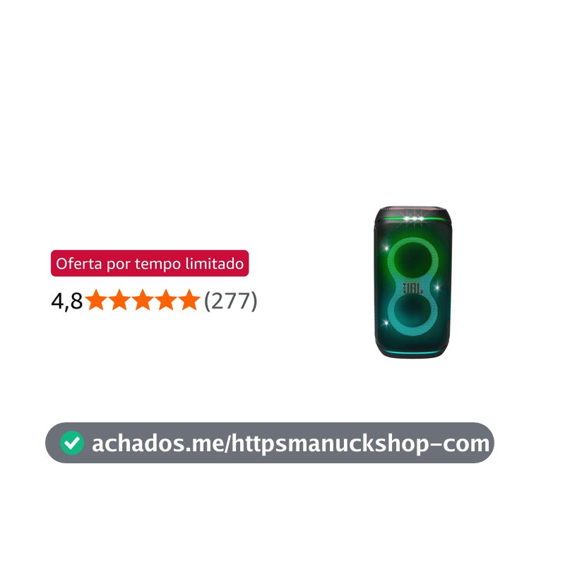 JBL PartyBox Club 120, Caixa de Som Bluetooth com Luzes - Preto