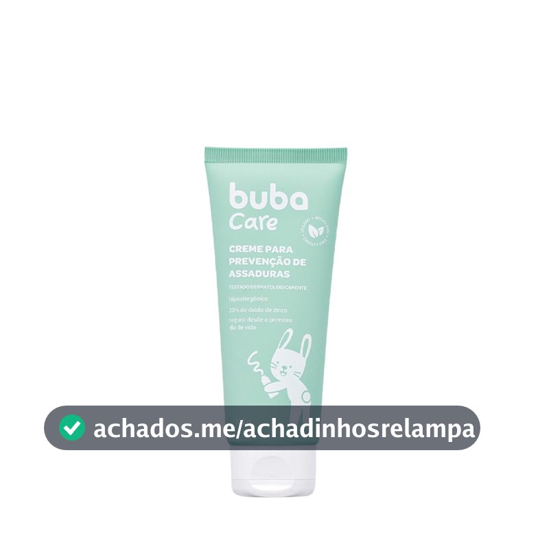 Buba Care, Creme de Prevenção Assaduras para Bebê, 100 G