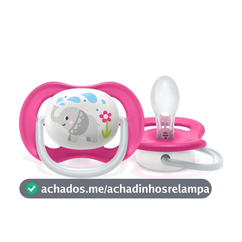 Chupeta Ultra Air 6-18 Meses Philips Avent Girl Unitária Elefante 081/12