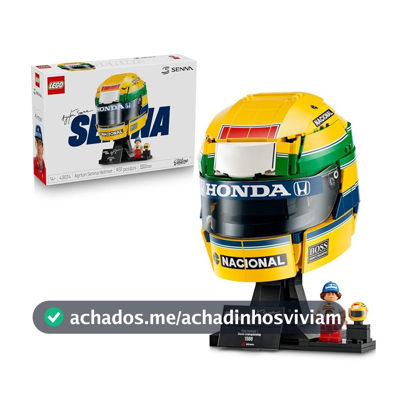 LEGO Editions Capacete do Ayrton Senna; Conjunto de Construção 43024
