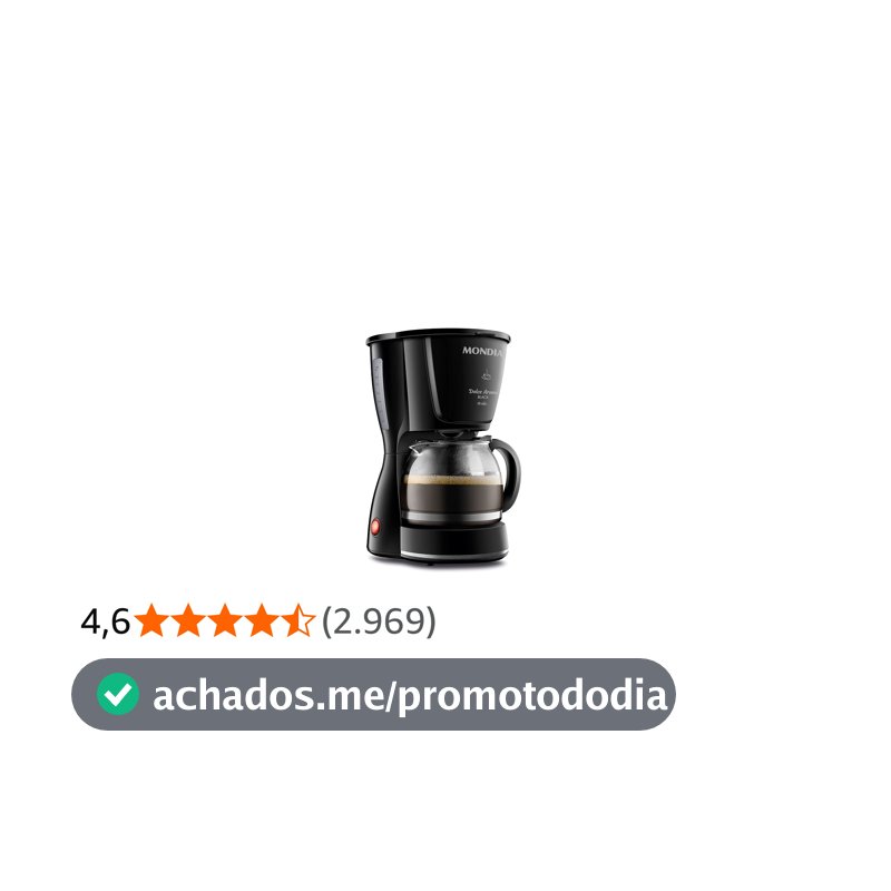 MONDIAL Cafeteira Elétrica Dolce Arome, Preto, 550W, 220V - C-30-18X-FB