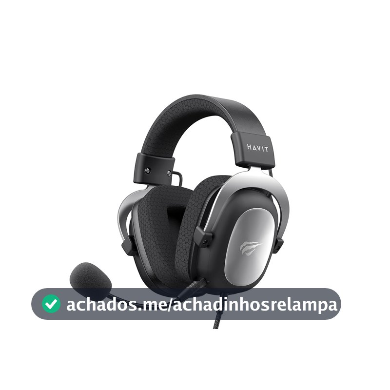 Havit HV-H2002d Fone de Ouvido Gamer com Microfone, Prata