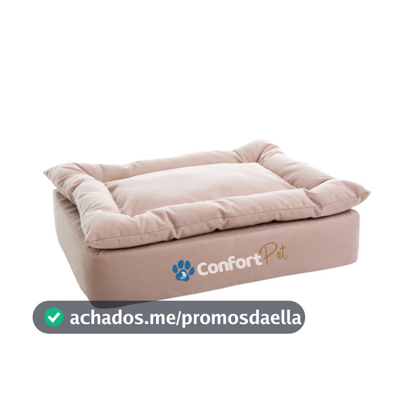 Cama Pequena Confort Pet Sonos com Pillow Removível (Bege)