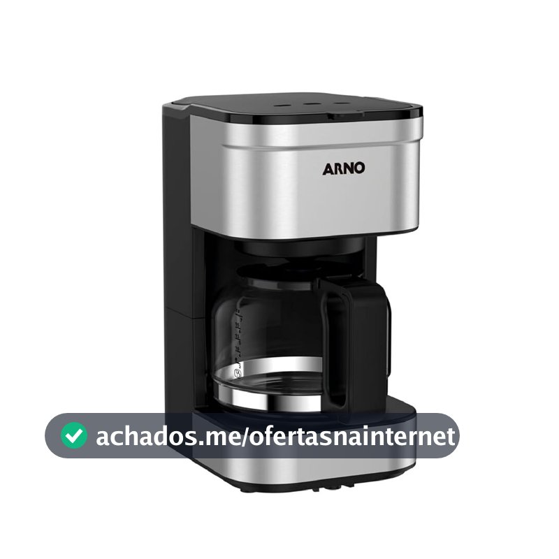 Cafeteira Elétrica Arno Preferita Inox 0,75L CFPF com Sistema Corta Pingos, Jarra de Vidro e Design Compacto, 110V