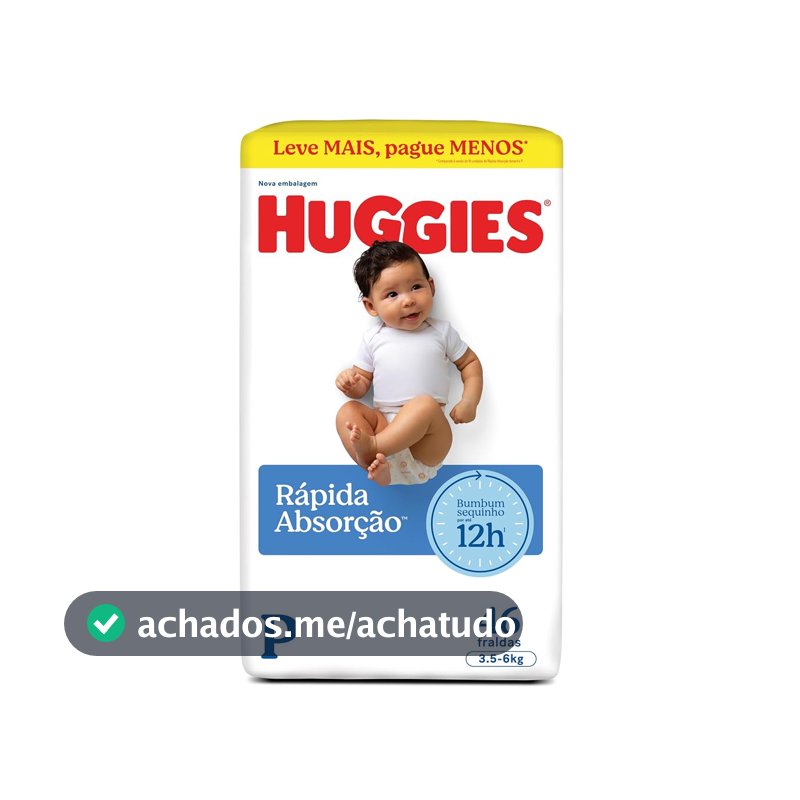 Fralda Huggies Tripla Proteção P - 46 fraldas