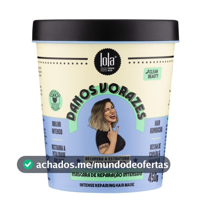 Danos Vorazes Máscara de Tratamento 450g , Lola Cosmetics