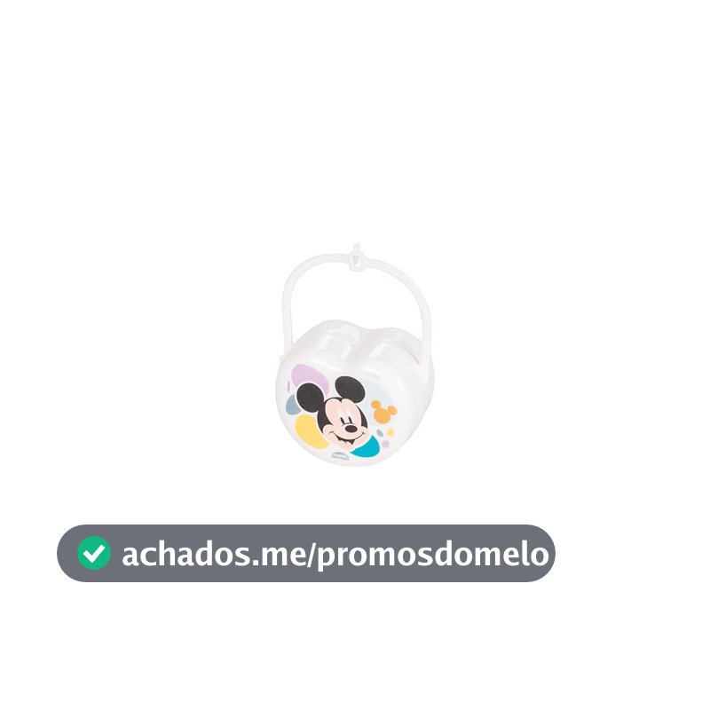 Porta Chupeta Mickey Baby, Plasútil