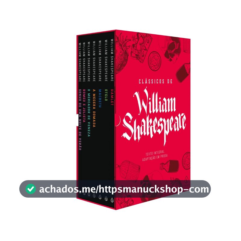 Box Clássicos de William Shakespeare - com 7 marcadores de páginas