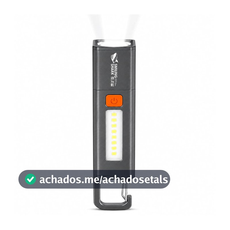 Mini Lanterna LED Recarregável USB-C Resistente à Água Iluminação Potente