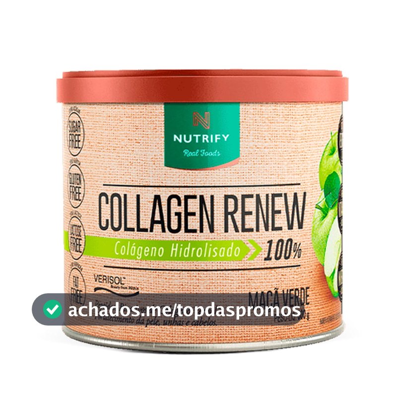 Nutrify - Colágeno Collagen Renew Verisol - 300g - Maçã Verde