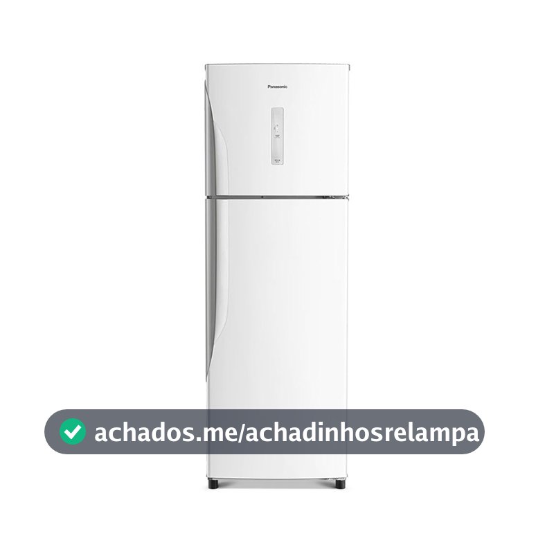 Geladeira Panasonic A+++ Frost Free 387l Branco Nr-bt41pd1wa 127v