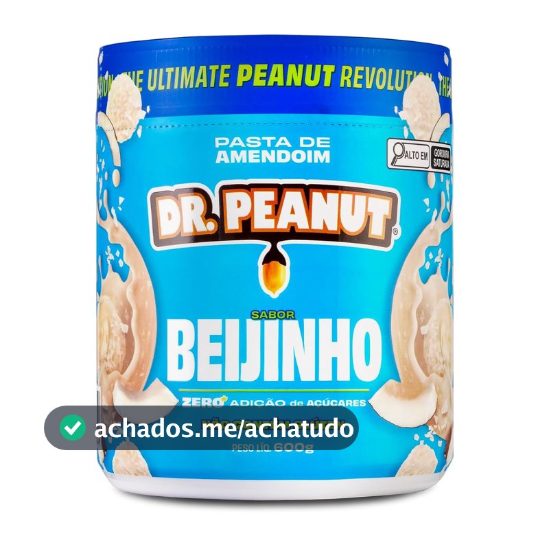 Pasta de Amendoim DR. Peanut Beijinho 600G - Com Whey Protein