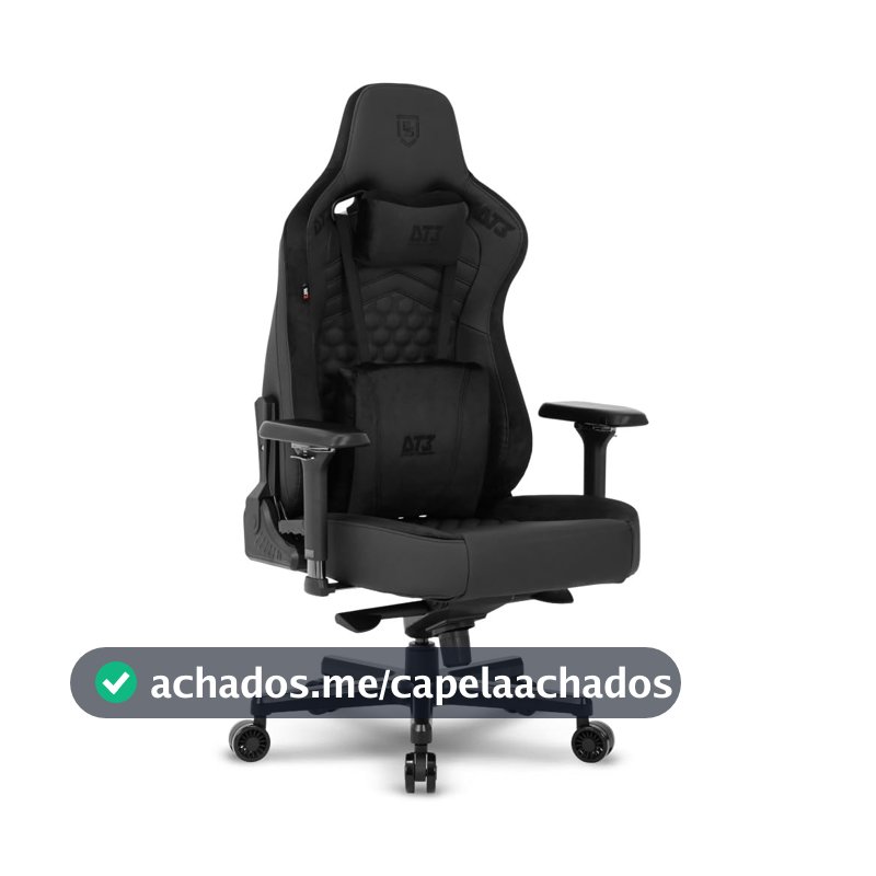 Cadeira de Escritório e Gamer DT3 Rhino, ergonomica e confortável revestimento DT3 Everpro™, Espuma injetada, estrutura reforçada em aço tubular, braços 4D+, Certificada NR-17. (Black)