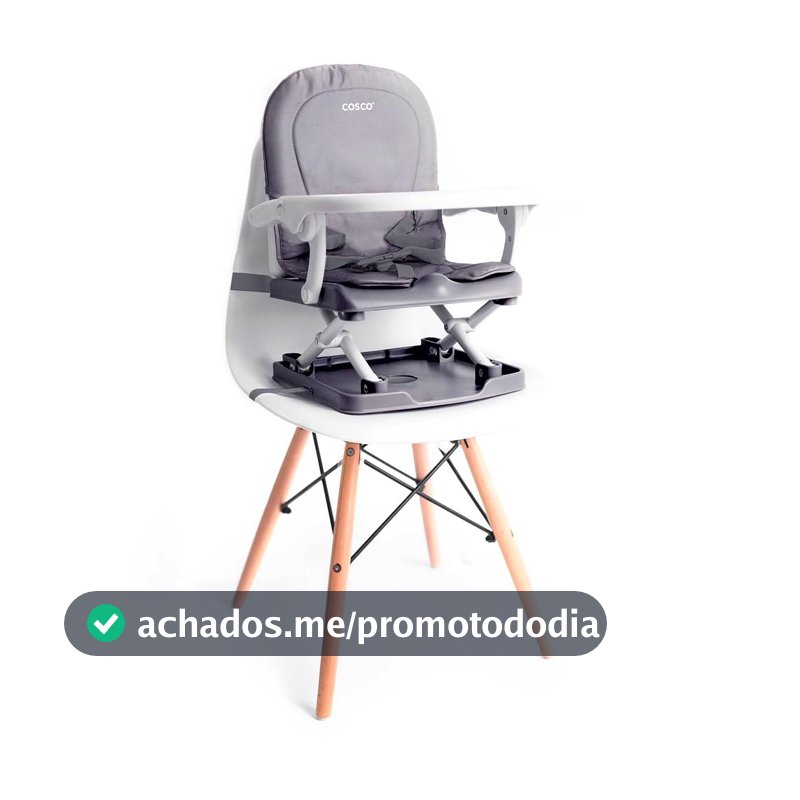 Cadeira de Refeição Portátil Cosco Pop, Cinza