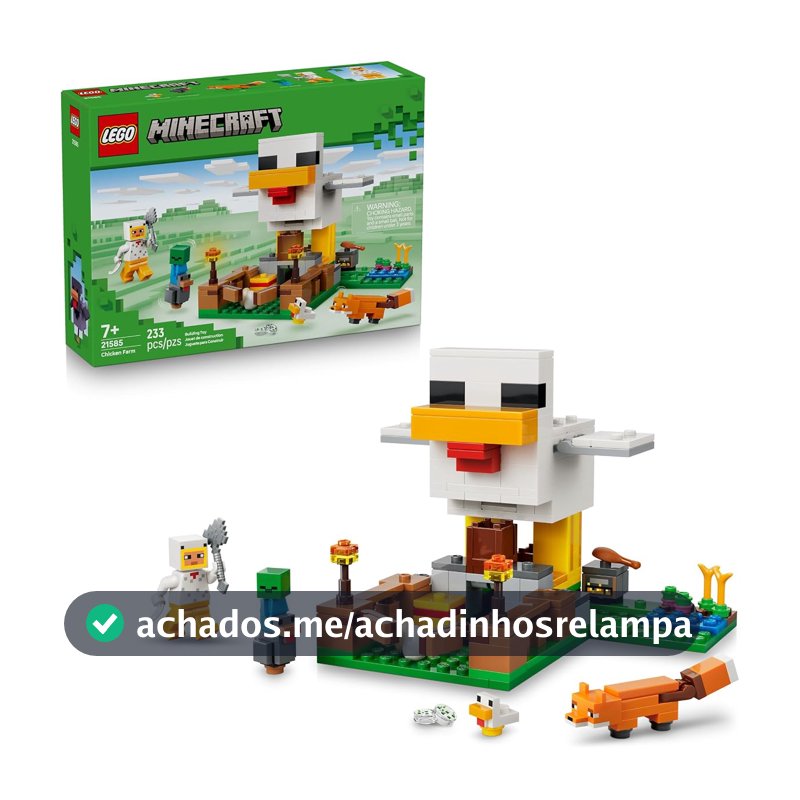 LEGO Minecraft Fazenda de Galinhas Gamer 21585 (233 Peças)