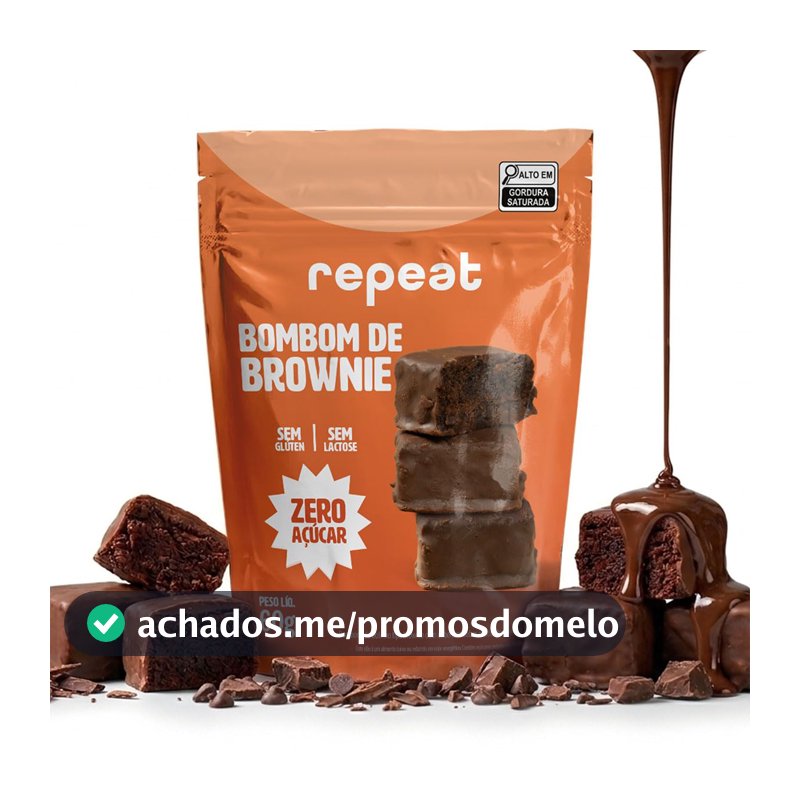 Oferta por tempo limitado: Repeat, Bombom de Brownie Meio Amargo Fit 60g