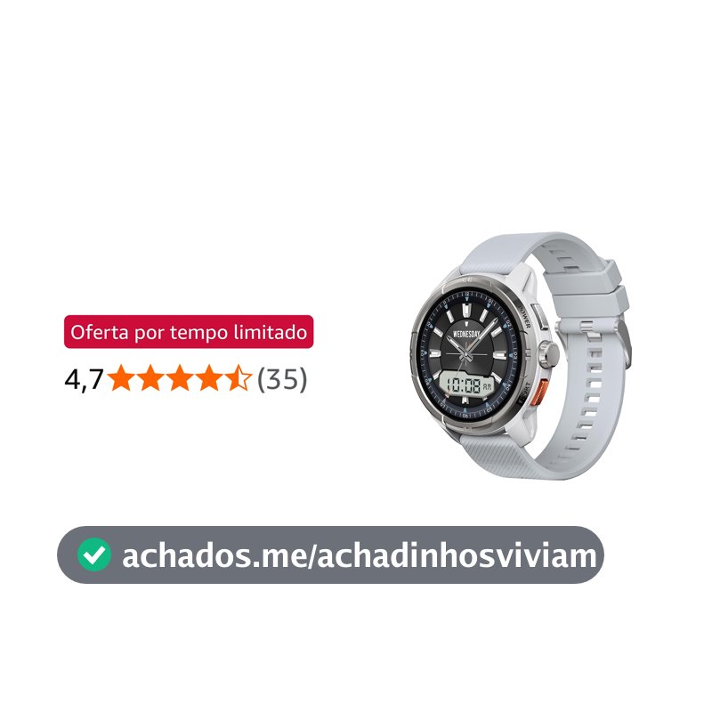 HAYLOU Solar Ultra Smartwatch para Mulheres e Homens, Prata