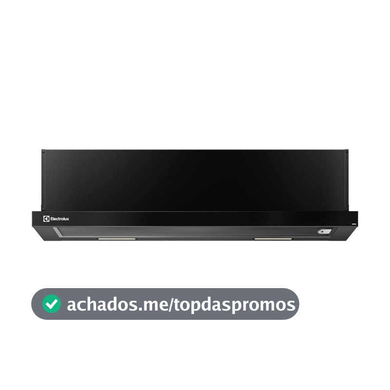 Electrolux Depurador de Ar Electrolux 90cm Retrátil Preto Efficient com Luz de Led (DE9RB) 220V