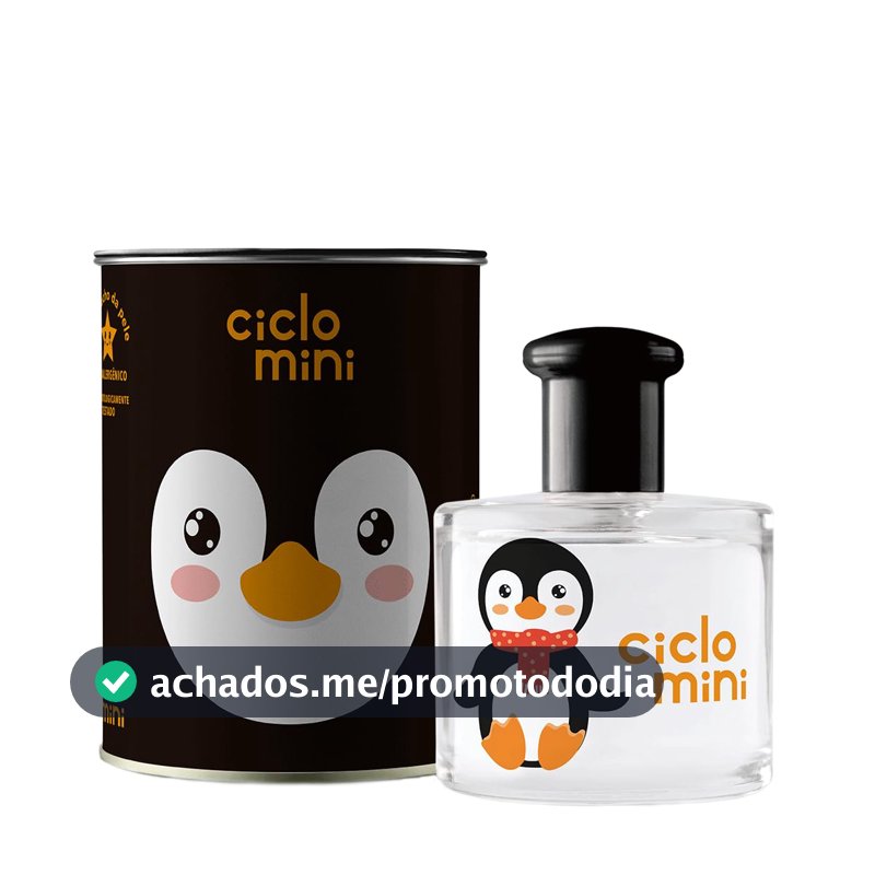 Ciclo Cosméticos Lata Mini Personalizada Pinguxo Deo Cologne Ciclo 100 Ml