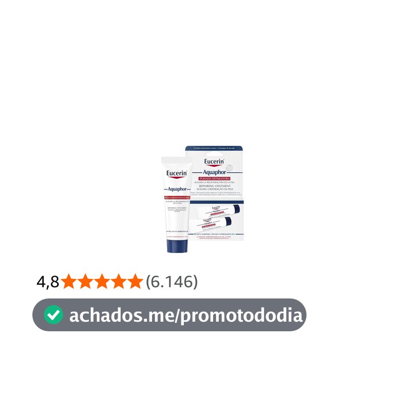 EUCERIN Pomada Reparadora Aquaphor Duopack 10ml, Hidratação Intensiva, Hidratante Labial