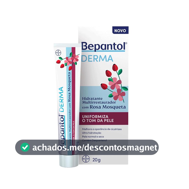Bepantol Derma Rosa Mosqueta Hidratante Multirrestaurador 20g