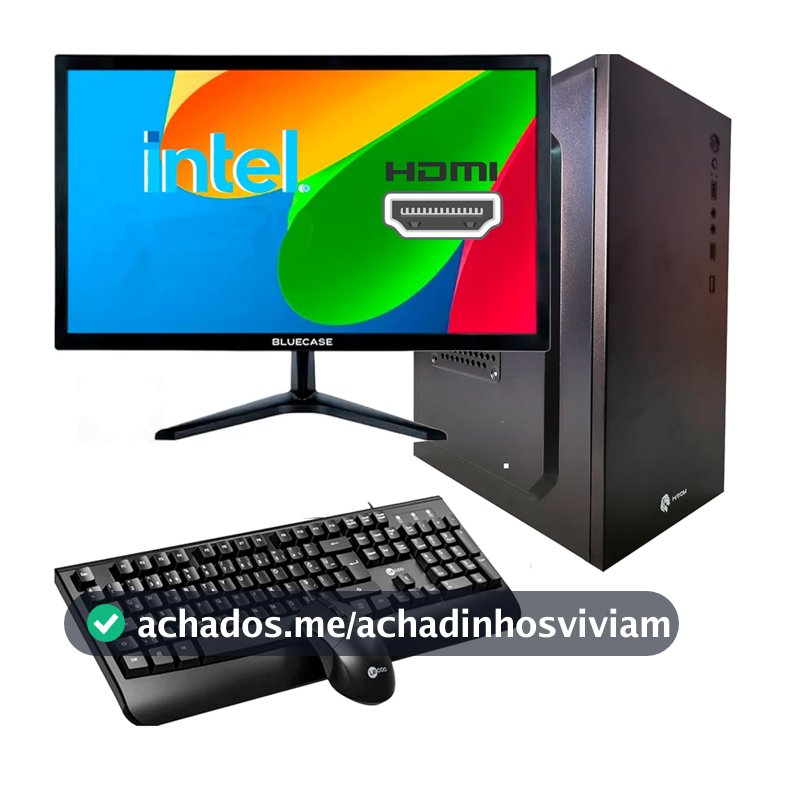 PC HOME OFFICE CORE I3 2120, 8GB DDR3, SSD 240GB + MONITOR 19 + TECLADO/MOUSE