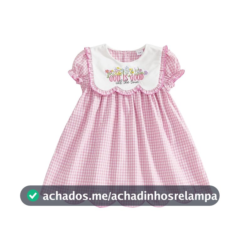 Ysfanwuxi Vestido infantil de Páscoa para meninas, roupas de bebê cristãs, bordado God is Good, vestido franzido para meninas Jesus Páscoa