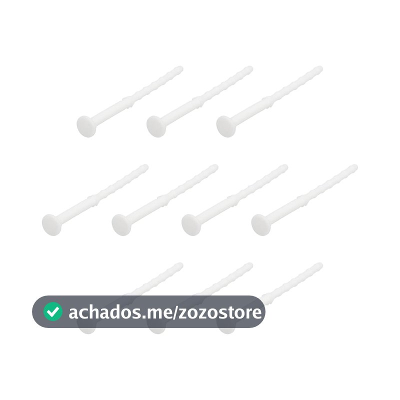 Generic 20 peças de prego de borracha com absorção de choque, parafusos de ventilador de resfriamento de hardware de computador de estilo longo, antiruído, à prova de choque, refrigerador de borracha