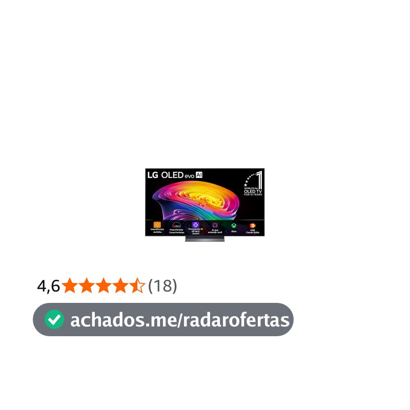 Smart TV LG OLED evo AI 4K C6 55 polegadas 2026