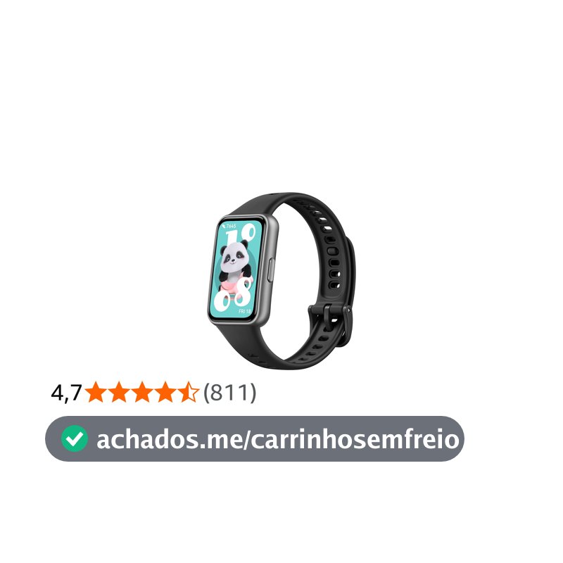 Smartwatch, HUAWEI Band 11, Tela AMOLED de 1,62", Bateria com Autonomia de Até 14 Dias, Monitoramento Aprimorado do Sono, Bem-estar Emocional, Compatível com iOS e Android, Preto Polímero