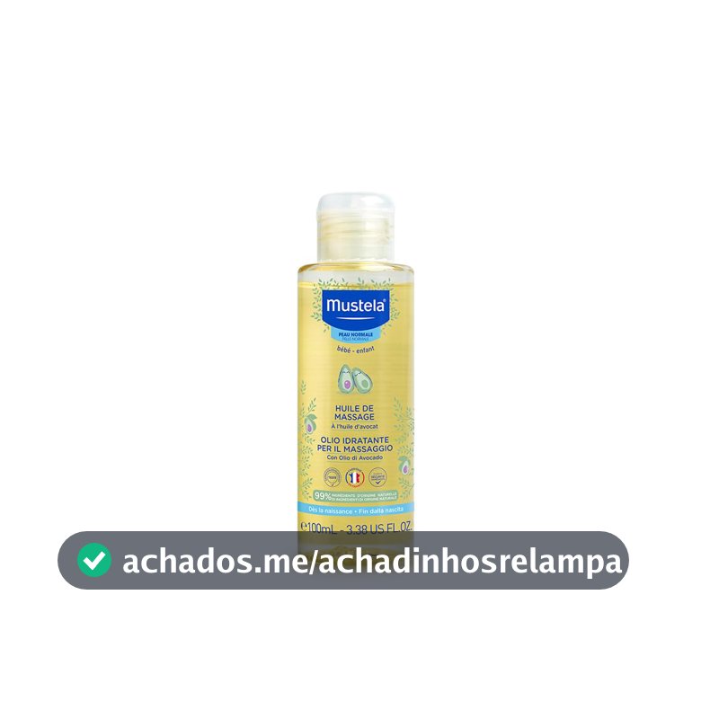 Mustela Óleo de Massagem - Hidrata a pele dos bebês, 99% de ingredientes de origem natural, 100ml, Mustela Bebê e Criança, 100 ml