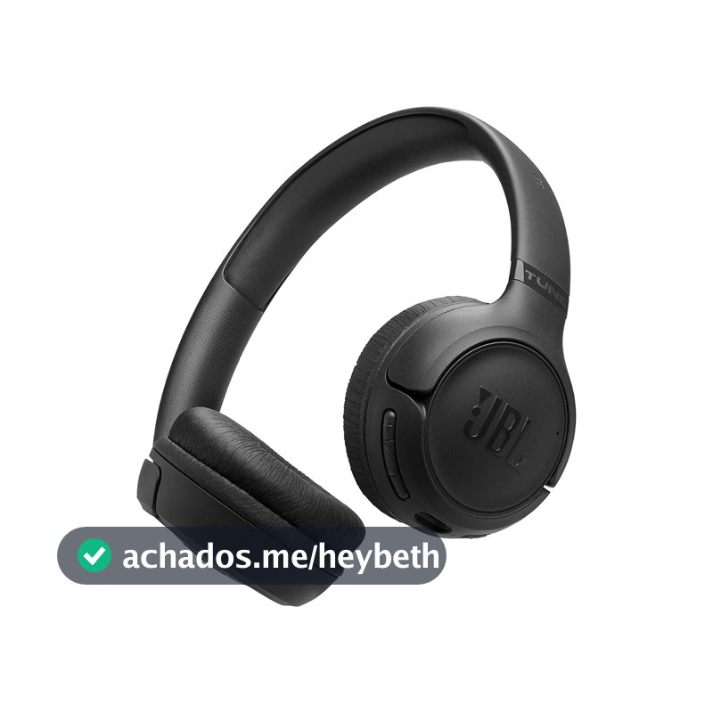 JBL, Fone de Ouvido Bluetooth Over-Ear, Tune 530BT, Sem Fio, Até 76 Horas de Bateria - Preto