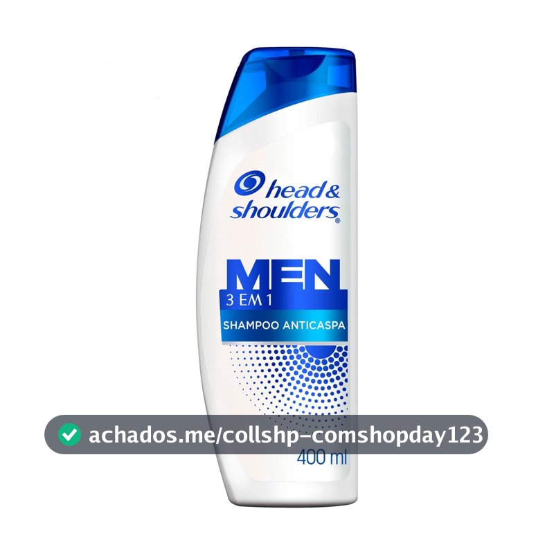 Head & Shoulders Shampoo Anticaspa Men 3 em 1, 400 ml