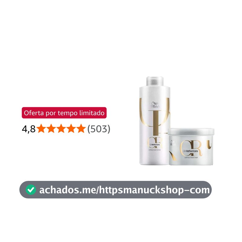 Kit Wella Oil Reflections Professional Tratamento de Salão