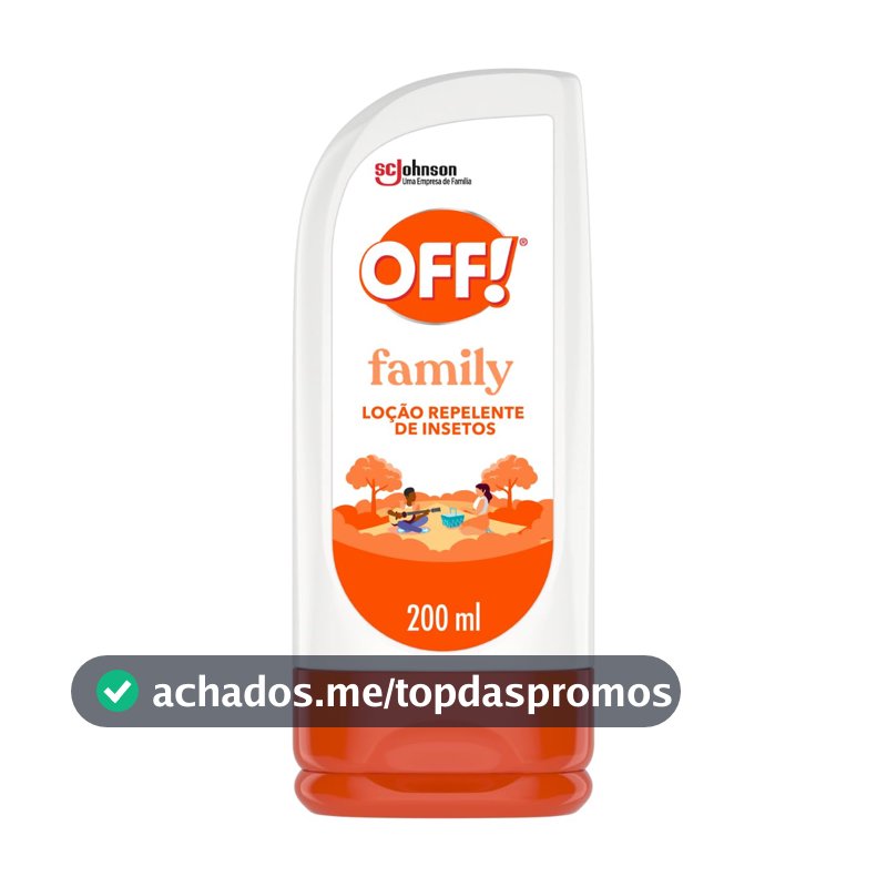 Repelente de Insetos em Loção OFF! Family, 200ml