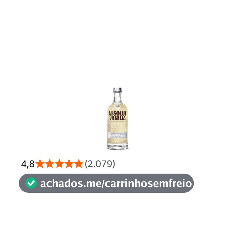 Vodka Absolut Vanilia - 750 ml