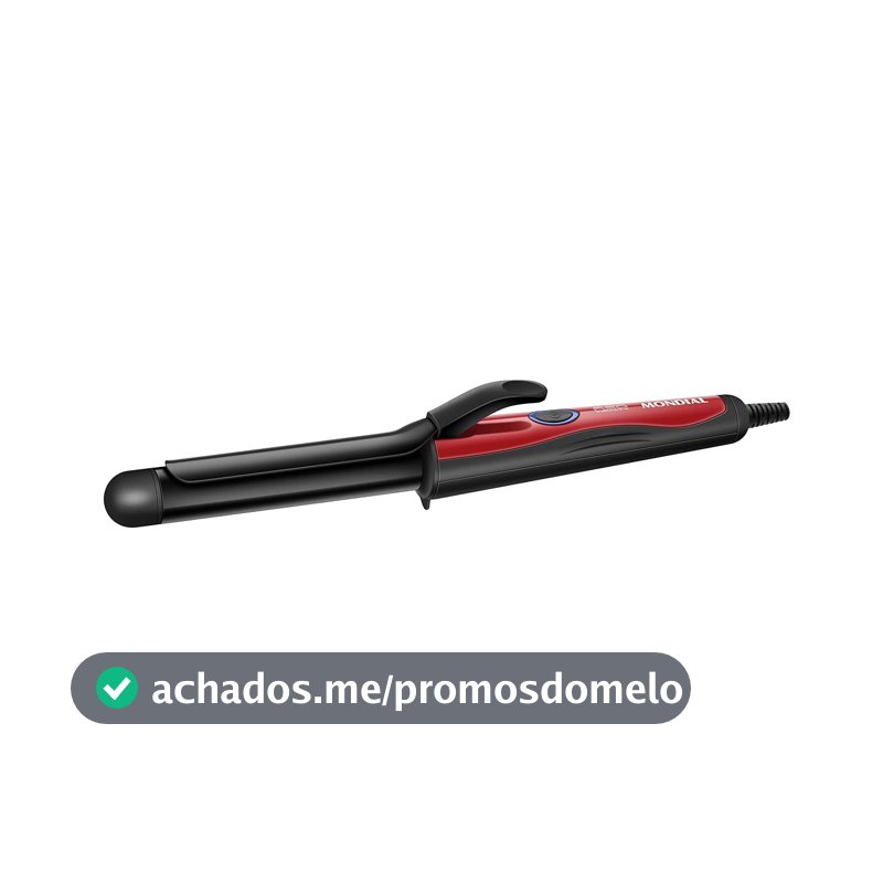 Modelador de Cachos Mondial, Preto e Vermelho, Bivolt