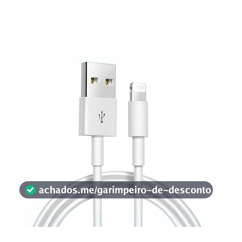 Cabo Carregador Turbo Usb 2 Metros Compatível Com iPhone 6 7 8 X Xr Xs 11 12 13 14 Pro Max iPad E iPod Ultra Resistente Design Clássico Carregamento Rápido Sincronização De Dados