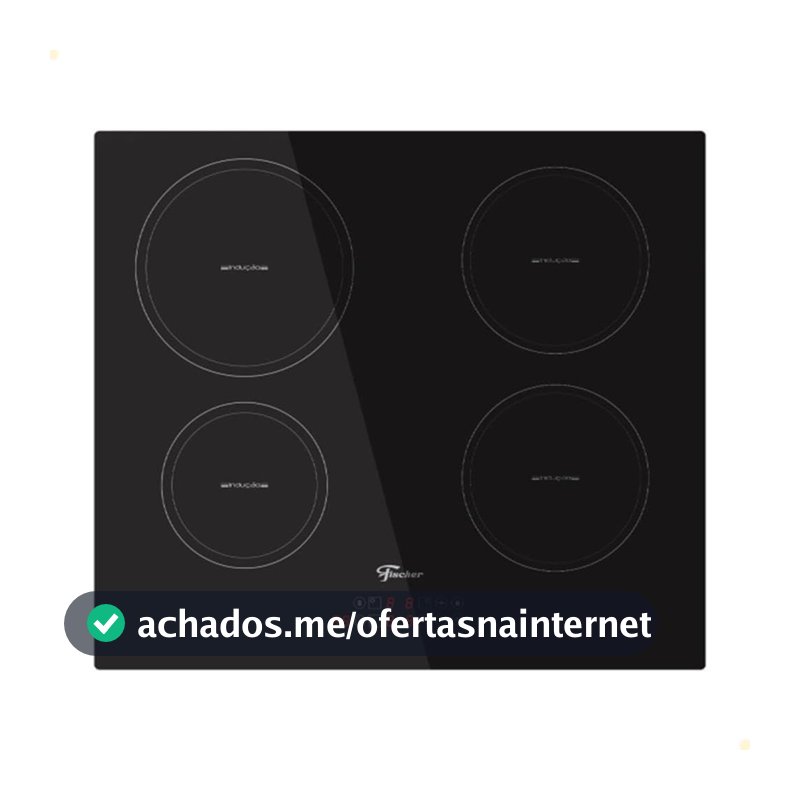 Cooktop de Indução 4 Bocas Mesa Vitrocerâmica Touch 220V