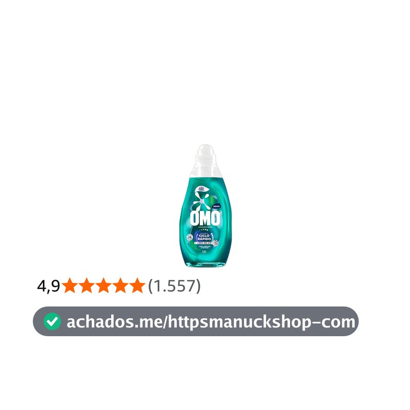 Lava-Roupas Líquido Omo Ciclo Rápido Ação Total Frasco 1,4l