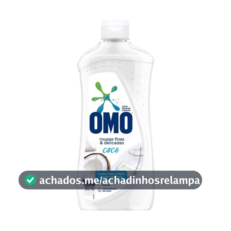 OMO Roupas Finas E Delicadas - Sabão Líquido Coco 900Ml