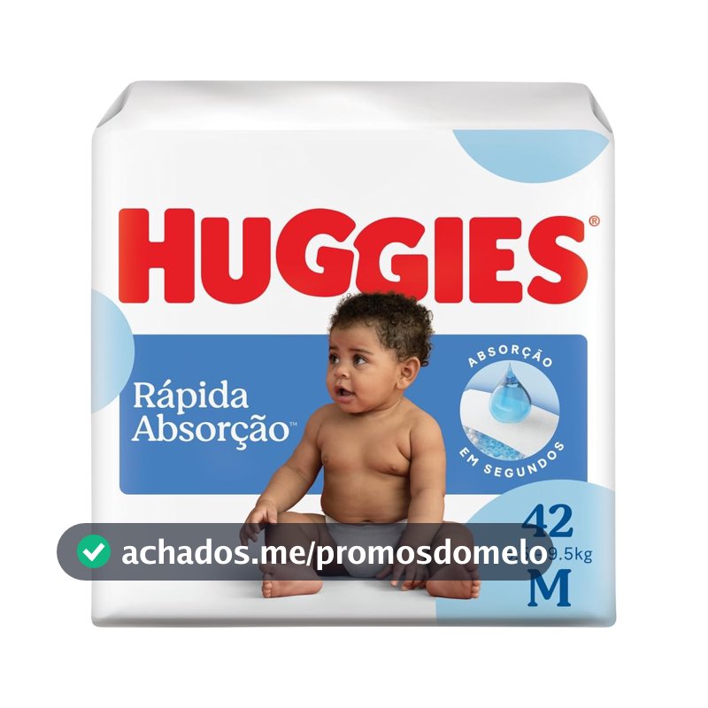 Fralda Huggies Tripla Proteção M - 42 fraldas