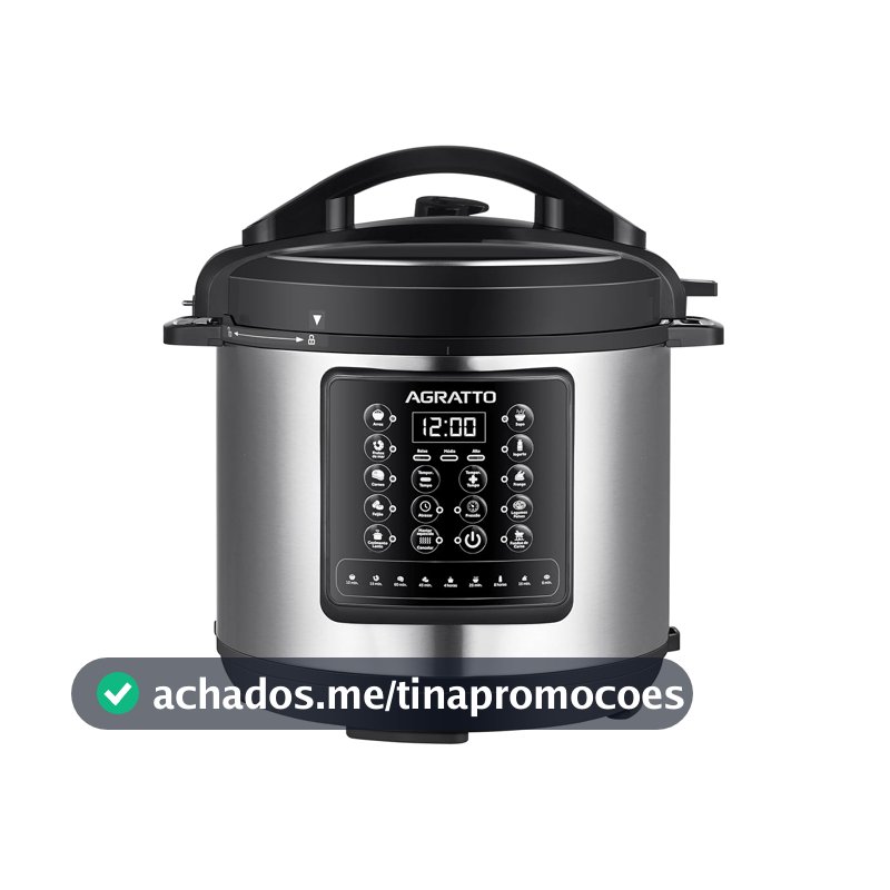 Panela de Pressão Multifunções Digital Agratto APPD01L-01 Inox
