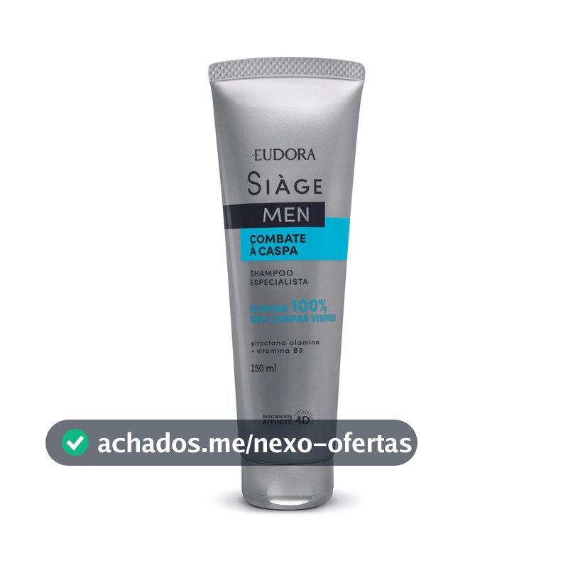 Shampoo Anticaspa Masculino Eudora Siàge, 250ml