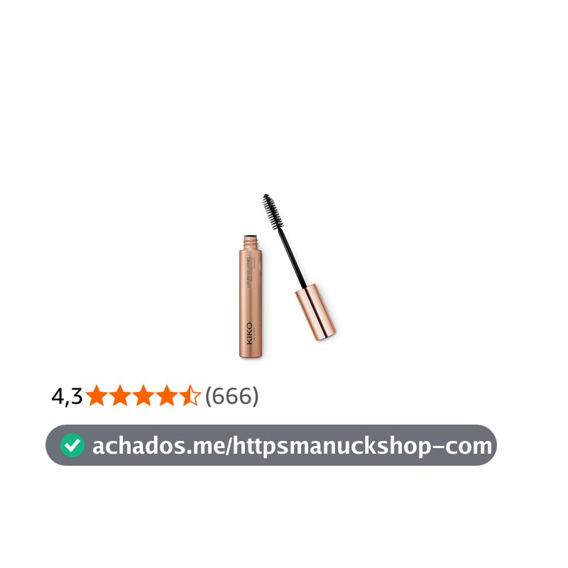 KIKO MILANO, New Luxurious Lashes Maxi Volume Brush Mascara, Rímel, Cor Preta