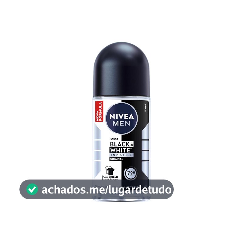 Desodorante Antitranspirante Roll-on Nivea Men, Invisible, 50ml