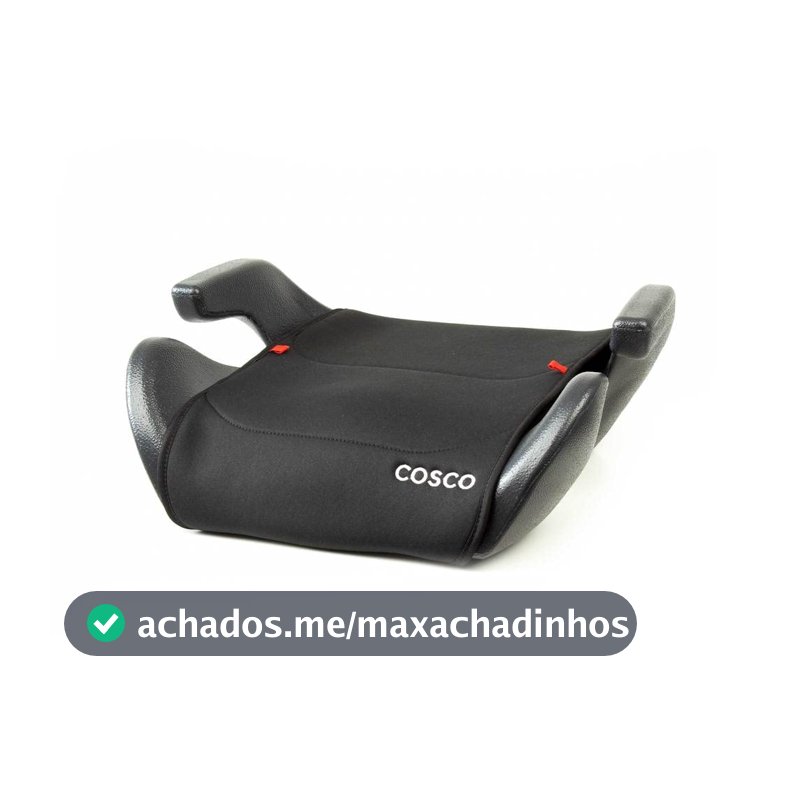 Assento de Elevação para Carro Cosco Kids Clippy, até 36kg, Preto