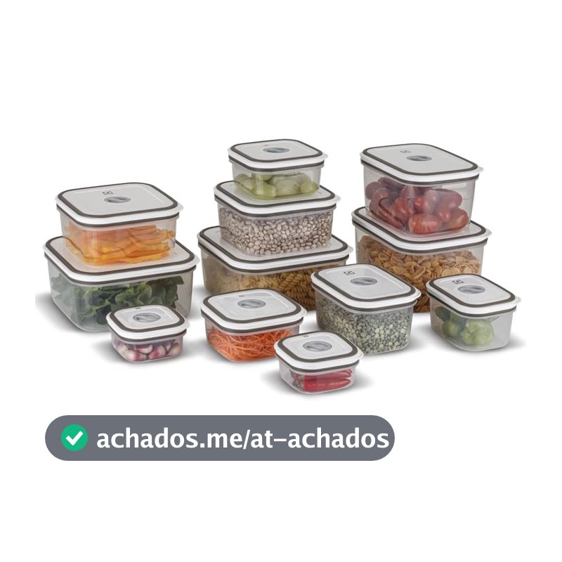 Electrolux, Pote Hermetico, 12 unidades, A23122901, cinza